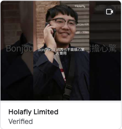 Holafly video ad creative from the Google Ads Transparency Center